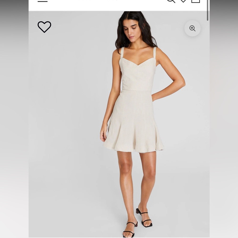 Club Monaco Fluted Hem Mini Dress